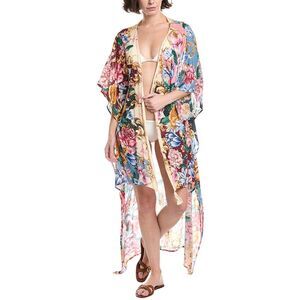 Agua Bendita Womens  Dara Blush Robe, Tan